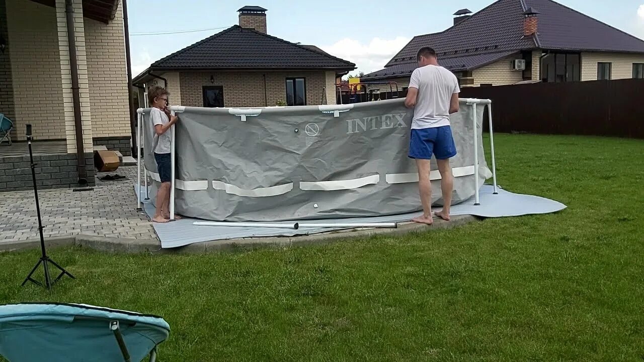Сборка каркасного бассейна intex. Сборка каркасного бассейна интекс 457 122. сборка бассейна интекс 457х122. сборка каркасного бассейна интекс.