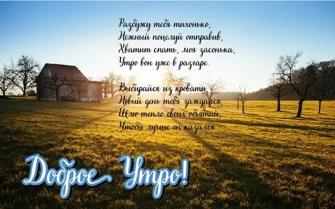 Утро в деревне текст