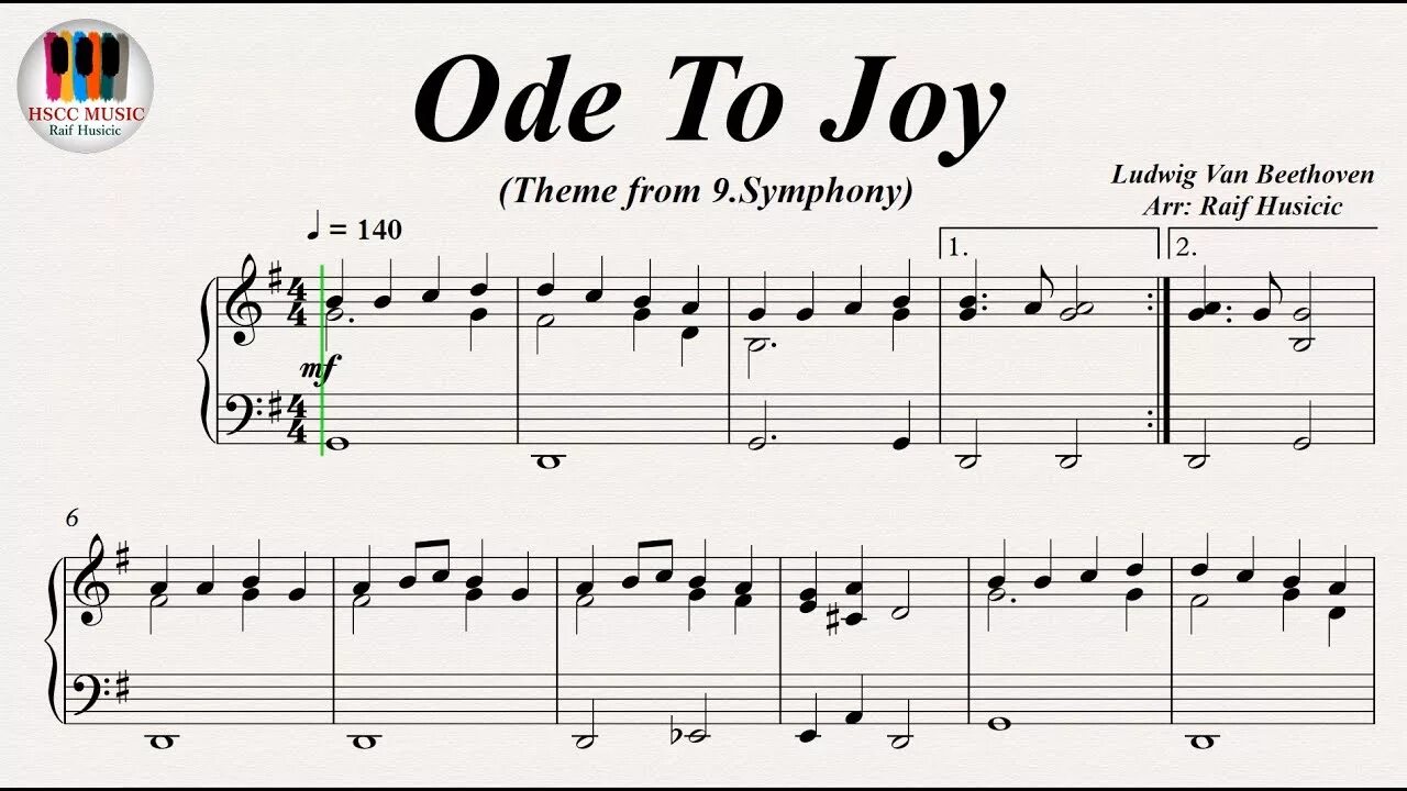 Beethoven&#039;s ode to joy