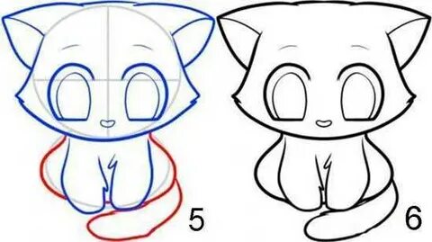 Нарисовать котика для начинающих