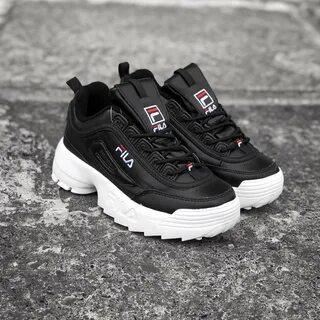 Fila кроссовки черные мужские