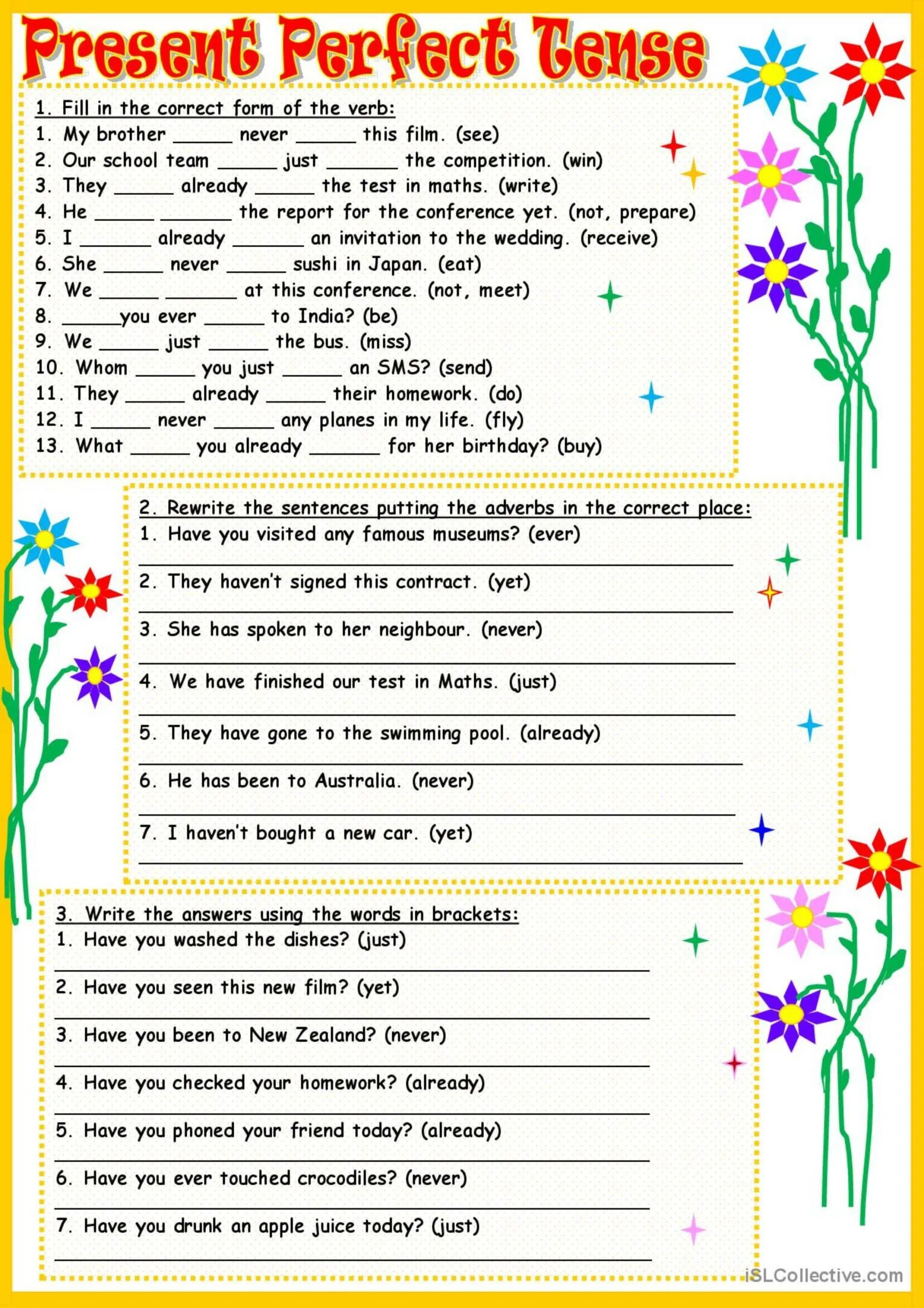 Fill in yet already ever never just. Present perfect упражнения Worksheets. Английский Worksheet present perfect. Презент Перфект Worksheets. Present perfect упражнения ESL.