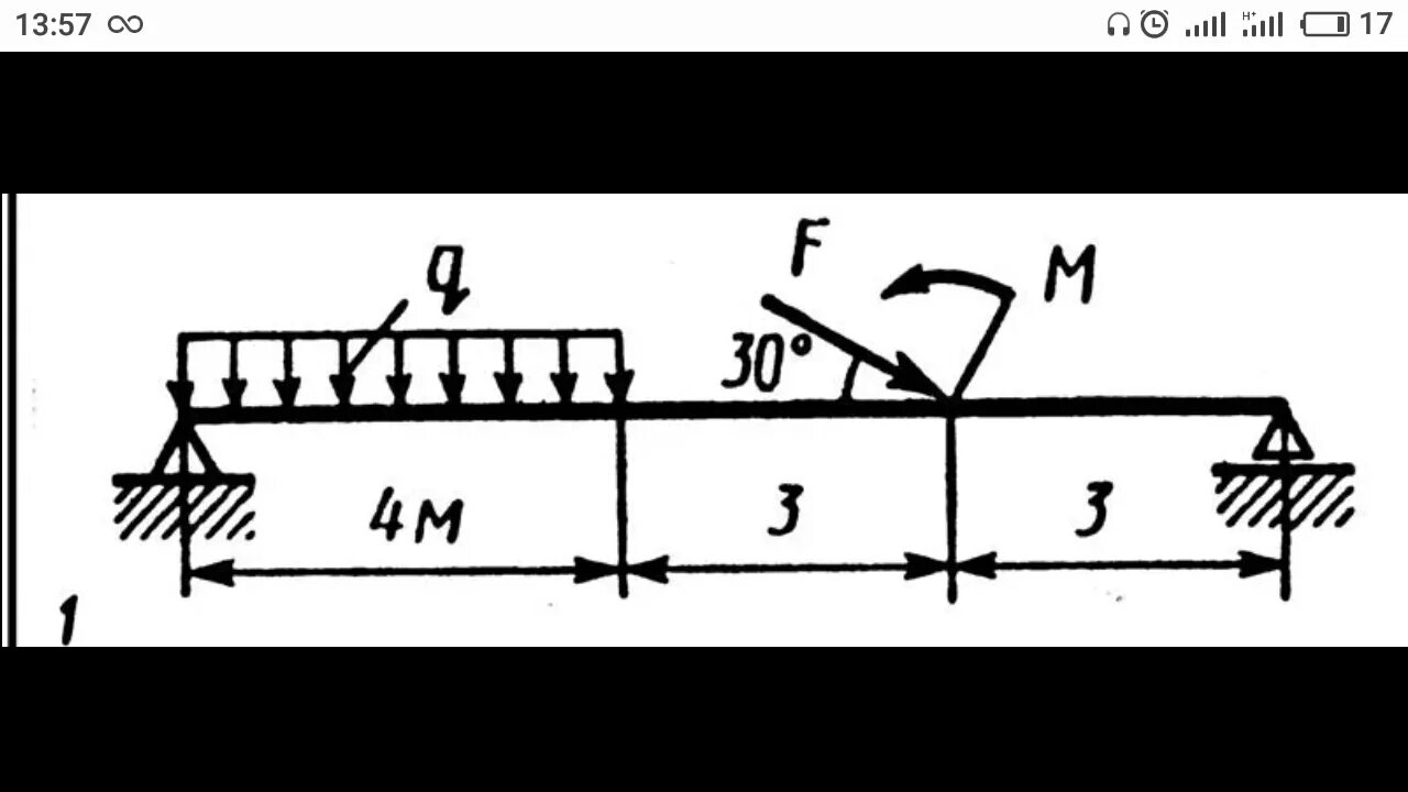 Н м 3. F2=20кн m=8кн.м f1=10кн. F1= 5кн m=20 кн • м f2=10 кн. Двухопорная балка f1=40. Определить реакцию опоры балки f=10kh q=12kh/m.