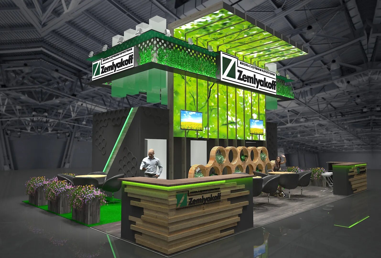 дизайнерские стенды. красивые выставочные стенды. креативные выставочные стенды. термоподушка для ноутбука. Fuar stand.