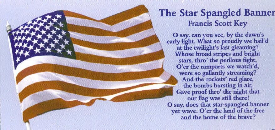 The star spangled banner