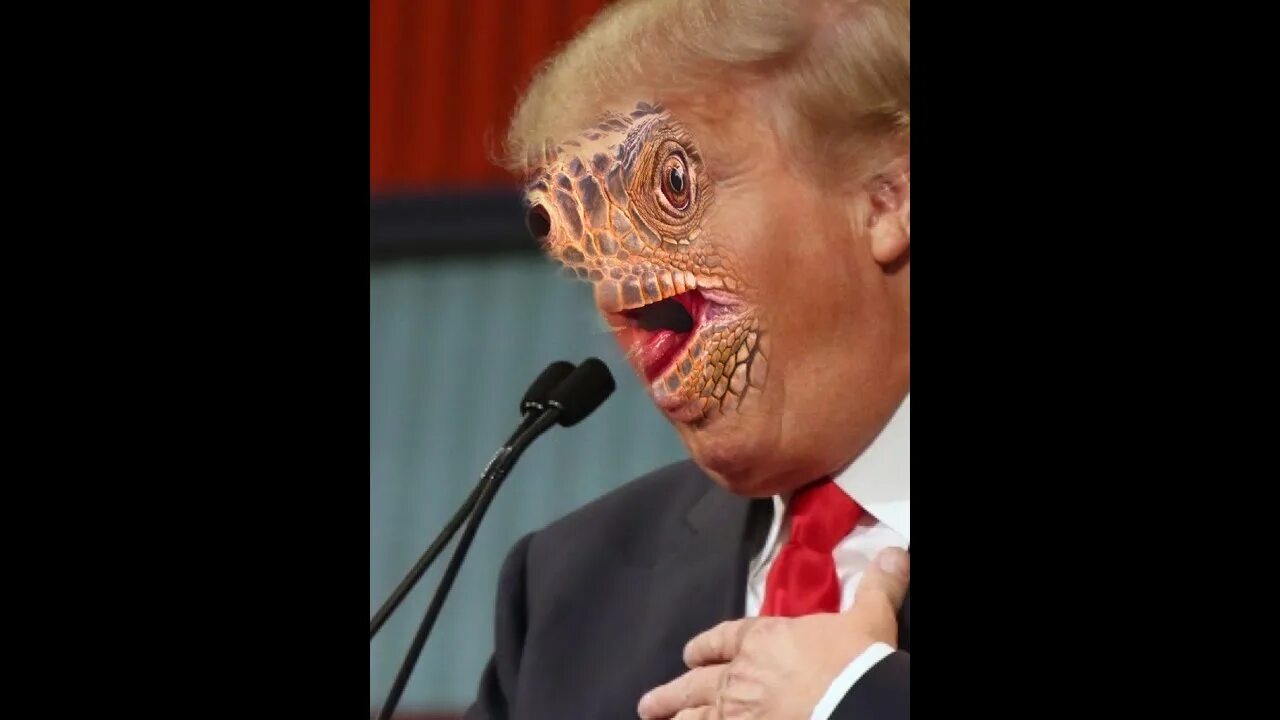 Трамп рептилоид. Сорос рептилоид.