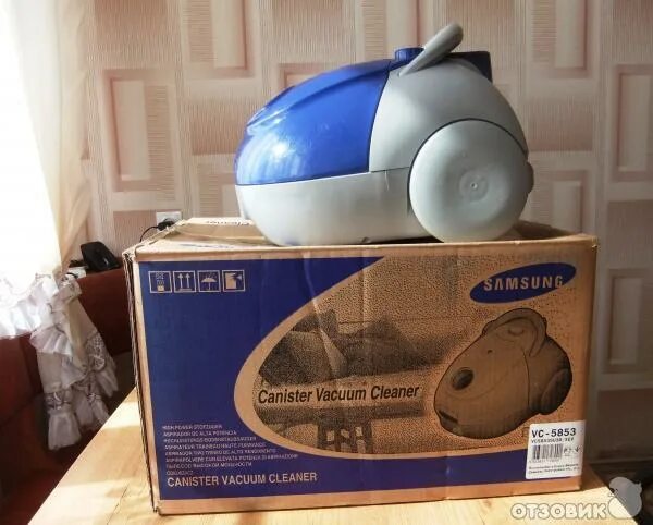 Отзыв о Пылесос Samsung VC-5853 Маленький, да удаленький... жаль что с мешком