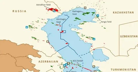 Каспийское море границы с какими странами
