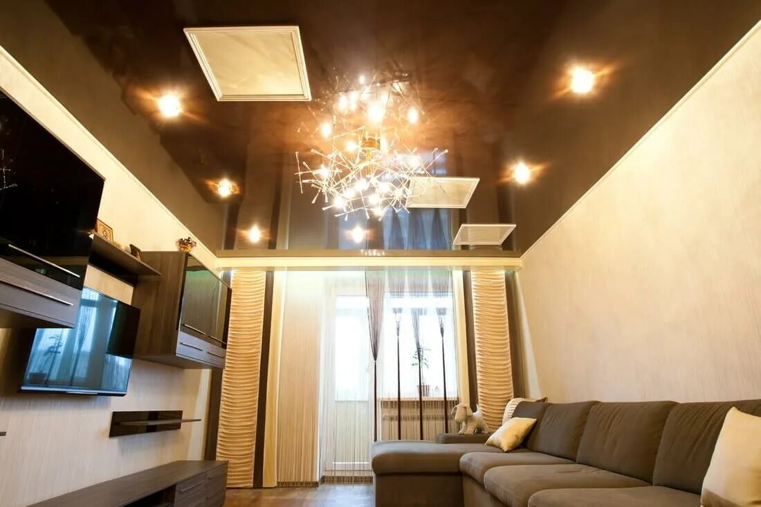 Натяжного потолка квадратный метр установкой. 2х уровневый натяжной потолок. Белый глянцевый натяжной потолок. Натяжные потолки. Дабл вижион потолок.