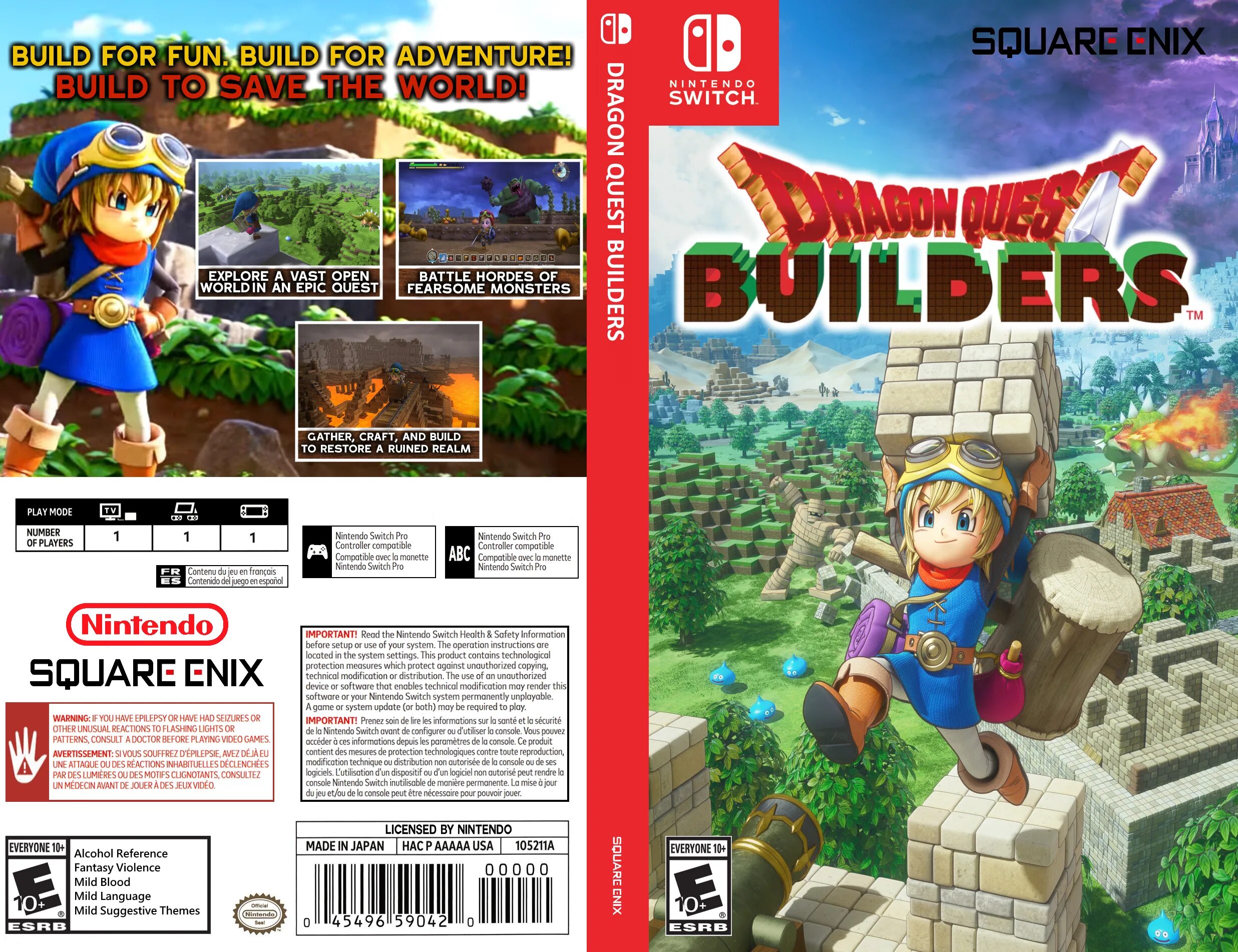 Dragon Quest Builders 2 Nintendo Switch. Нинтендо Dragon Quest дракон. Dragon Quest Builders 2 обложка. Dragon Quest i Switch.