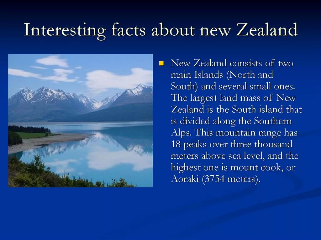 Новая Зеландия на английском языке. New Zealand презентация. Facts about New Zealand. Interesting facts about New Zealand.