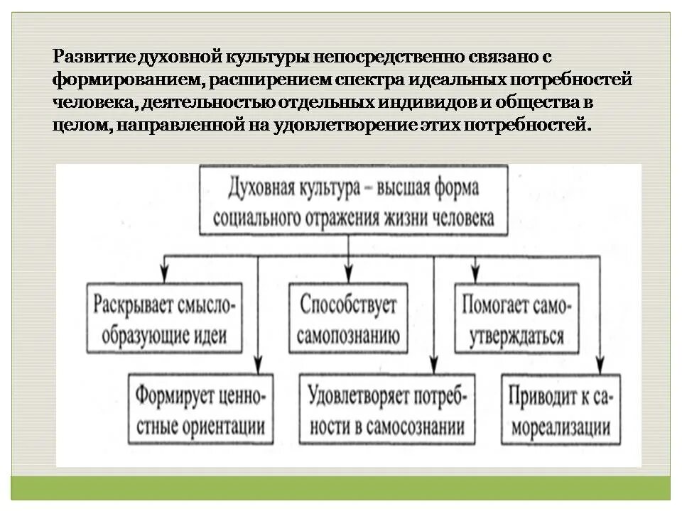 Духовное развитие общества. Культурных и духовных потребностей. Этапы эволюции духовной культуры. Потребности духовной культуры.