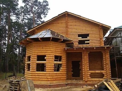 Пристройка к бревенчатому дому