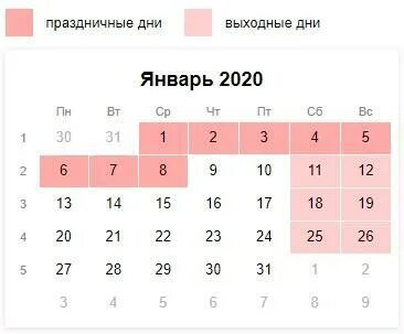 До кого числа новогодние каникулы