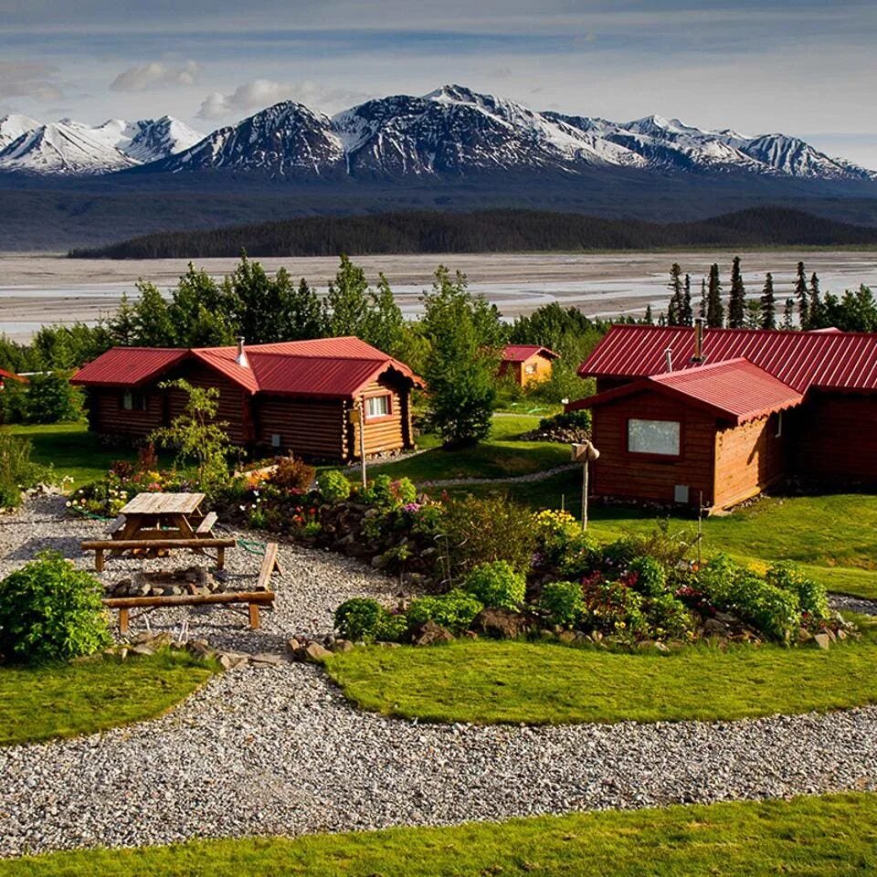 Североамериканский дом Аляска. Город Нинильчик на Аляске. Тазлина Аляска. Аляска домики.