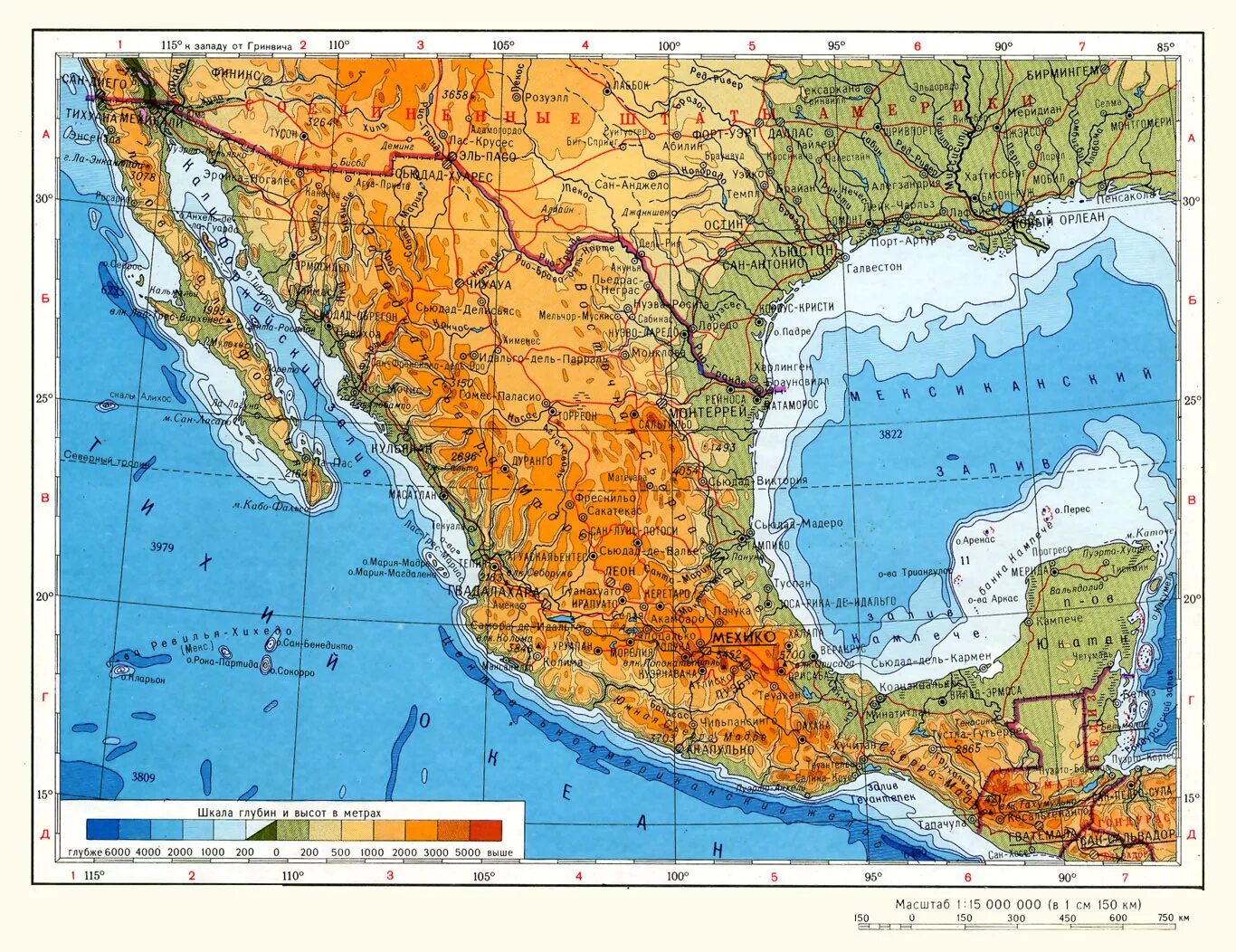 На побережье мексиканского залива расположена. Карта Мексики географическая. Мексиканское Нагорье на карте Северной Америки. Рельеф Мексики карта.