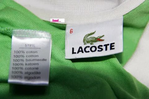 Купить Рубашка поло 100% аутентичные Shoppe для компании Lacoste французско...