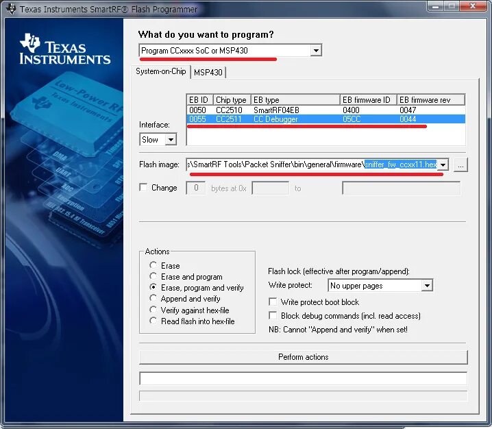 Flash programming. Flash Programmer. SMARTRF Flash Programmer. Texas Programmer. Toweroff Flash Programmer.