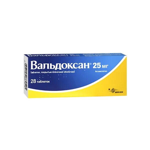 Вальдоксан инструкция по применению отзывы. Вальдоксан 25. Вальдоксан (таб. П/О 25мг №28). Вальдоксан 50 мг. Агомелатин 25.