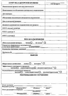 Заключение по результатам аудита