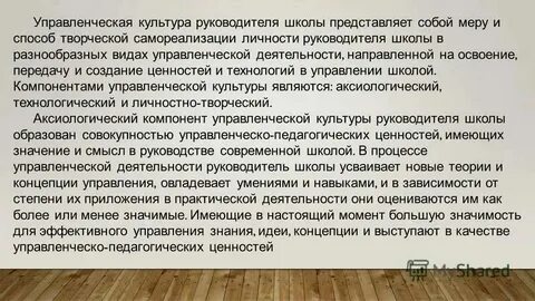 Особенности культуры руководителя