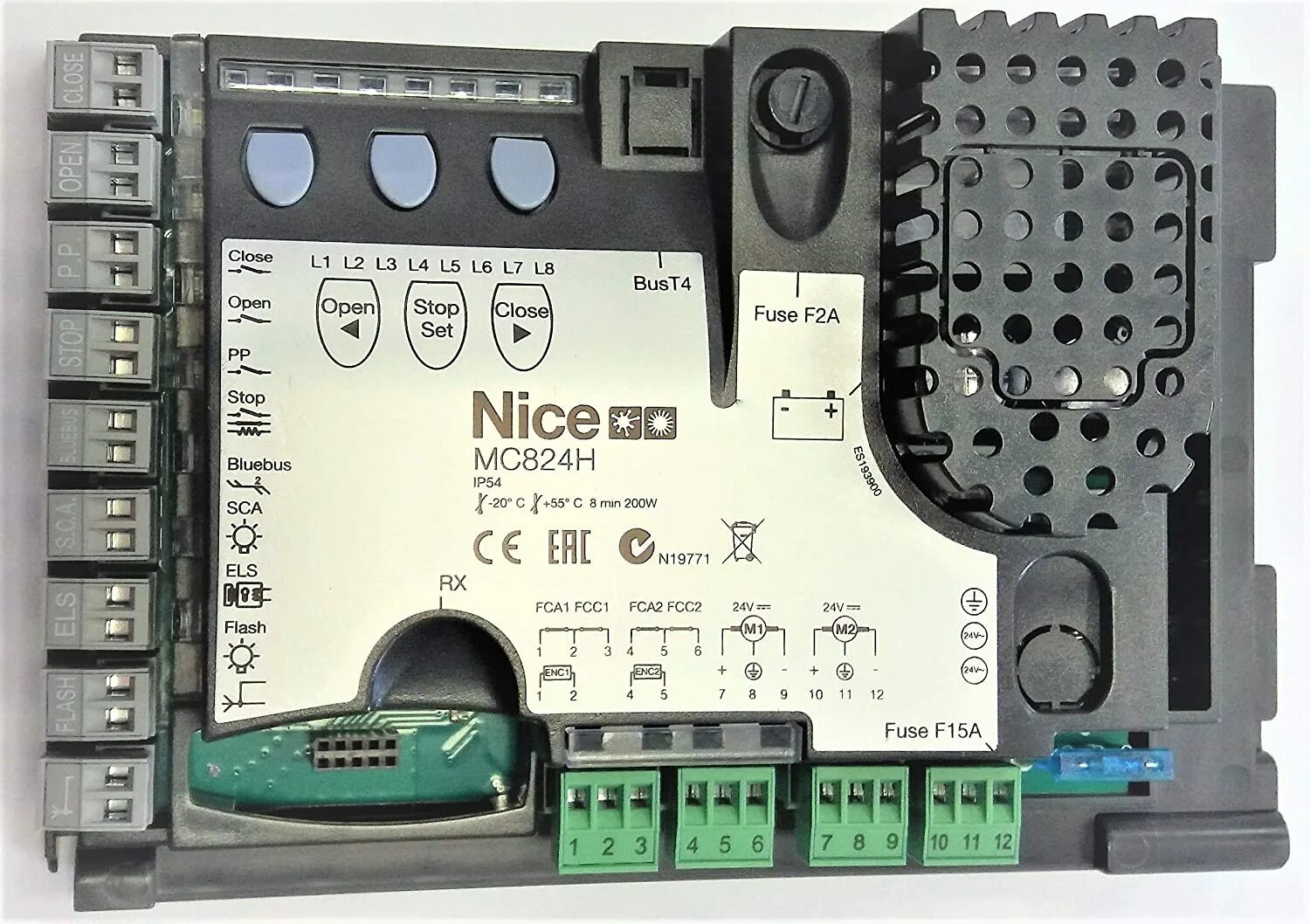 Mca 1. Nice mca2 : плата блока управления для mc424. блок управления mc824h. блок управления nice mca2. плата mc824h.