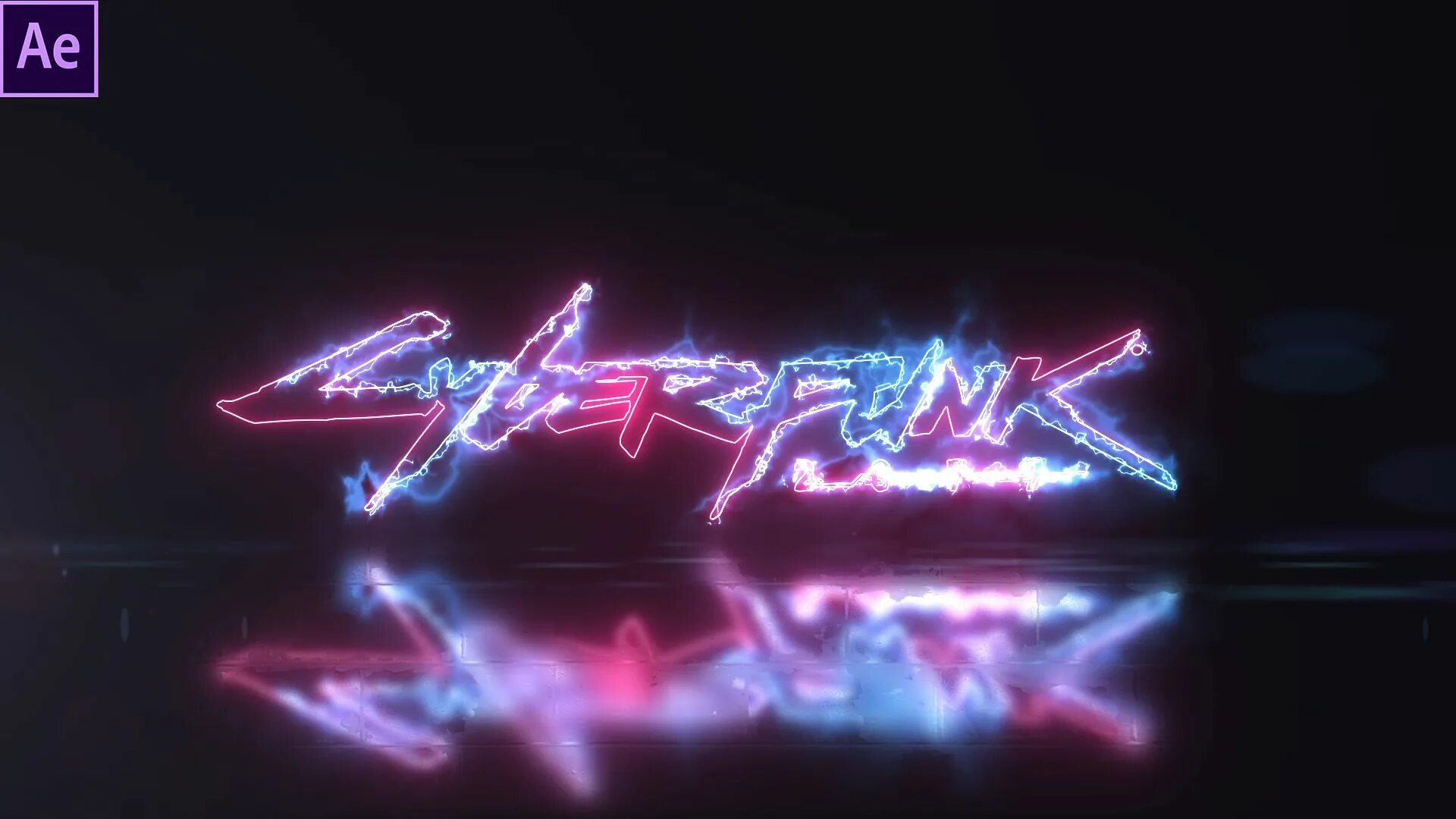 Effect saber. Киберпанк логотип. after effects заставка. анимация лого в after effects. подсветка логотипа cyberpunk.