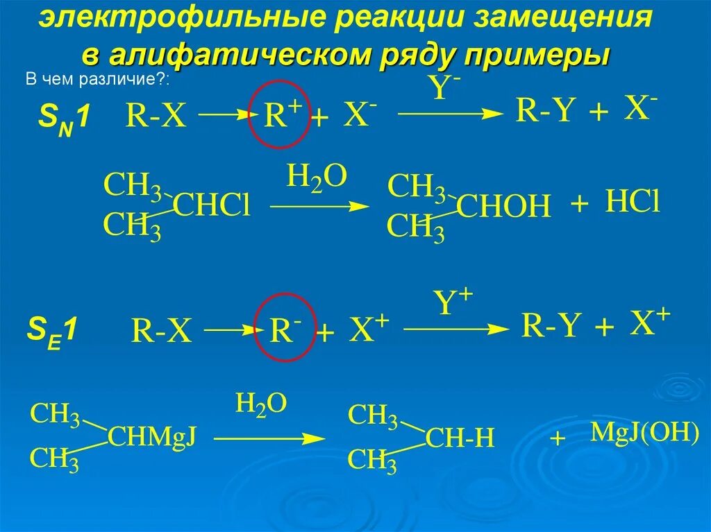 Выбери уравнение реакции замещения. Реакция замещения примеры. Электрофильные реакции. Электрофильные реакции примеры. Реакции замещения задания.