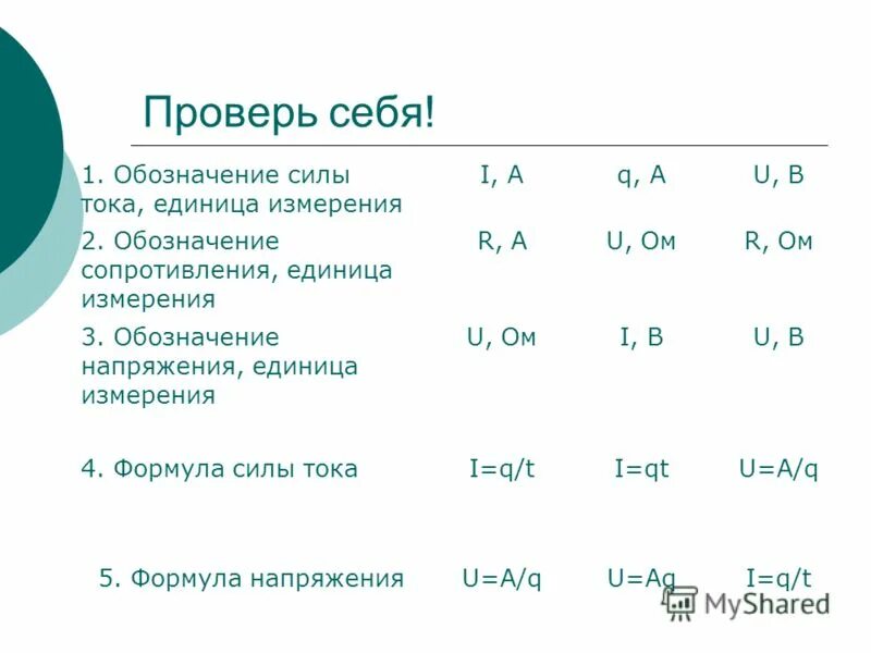 Как обозначают силу тока