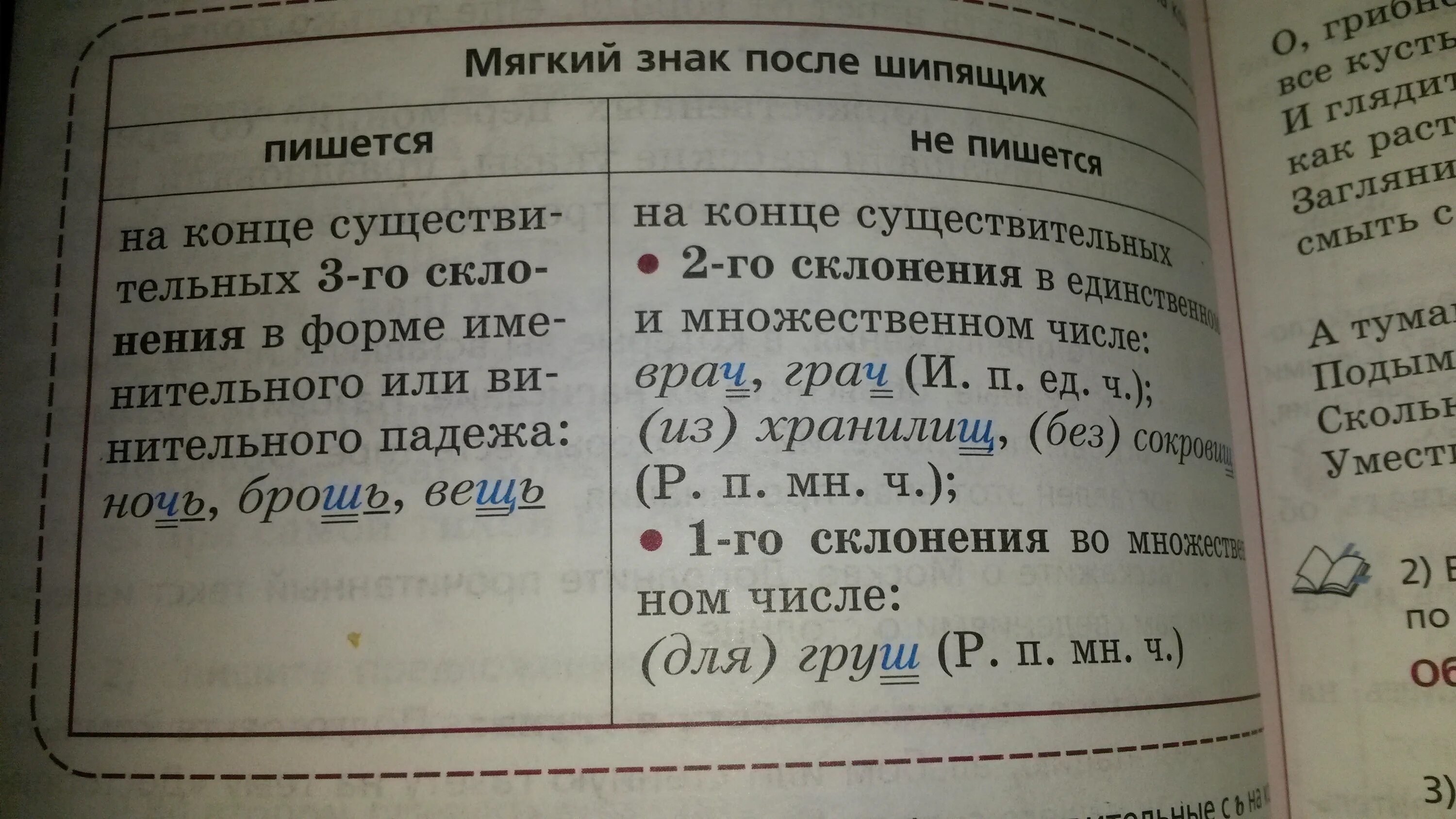 У имен существительных 1 склонения в форме. У имен существительных 1 склонения в форме родительного падежа. Родительного падежа имени существительного 1-го склонения. Мягкий знак после шипящих склонения. 1 Склонение существительных множественного числа после шипящих.