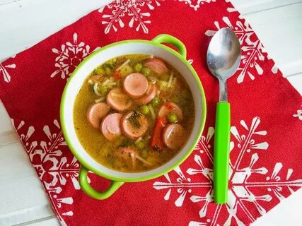 Рецепт супа с сосисками