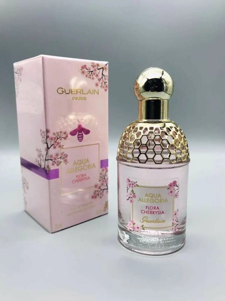 Guerlain Paris Aqua Allegoria Flora Cherrysia. Aqua Allegoria Flora Cherrysia туалетная вода. Guerlain Aqua Allegoria Flora Cherrysia 75 мл. Герлен Аква аллегория Cherry Blossom. Guerlain cherrysia aqua allegoria