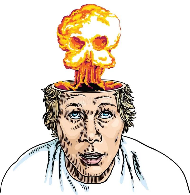 Голова горит изнутри. Человек с горящей головой. Горящая голова. Огонь внутри человека. Горящие волосы.