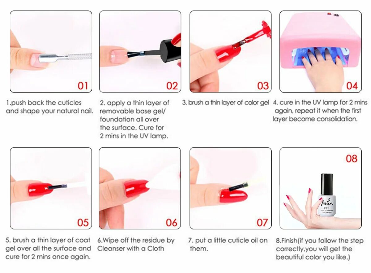 Схема нанесения гель лака пошагово. Гель-лак пошаговая инструкция технология нанесения для начинающих. Покрытие ногтей гель-лаком пошаговая инструкция для начинающих. Последовательность нанесения гель лака для начинающих с праймером. Как красят ногти гель лаком в домашних