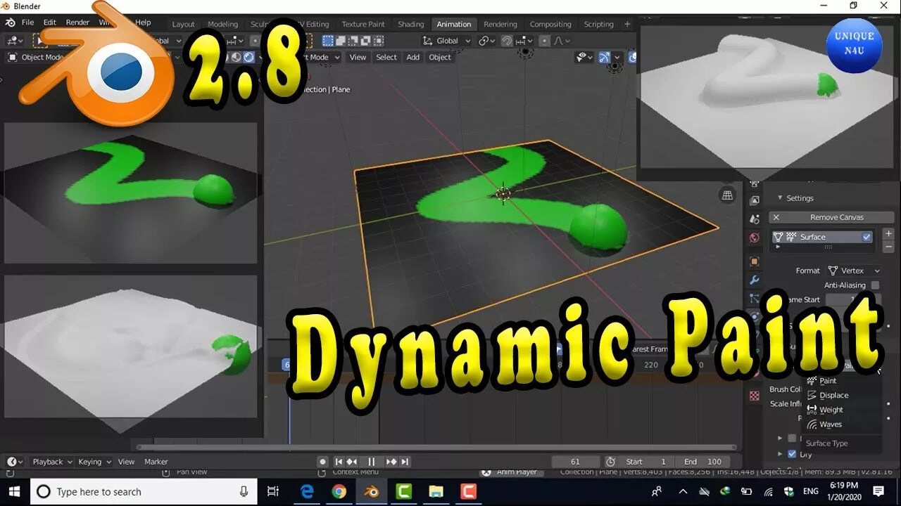 Blender dynamic. Dynamic paint blender. проект «dynamic paint». dynamic paint blender 2.9. complete guide to dynamic paint in blender.