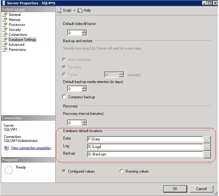 Параметры в sql. Установка ms sql для 1с. поднять сервер.