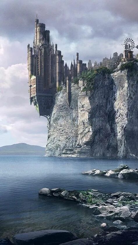 Pin de Djalma Lúcio en Fantasy Lands Paisaje de fantasía, Castillo de fantasía, 