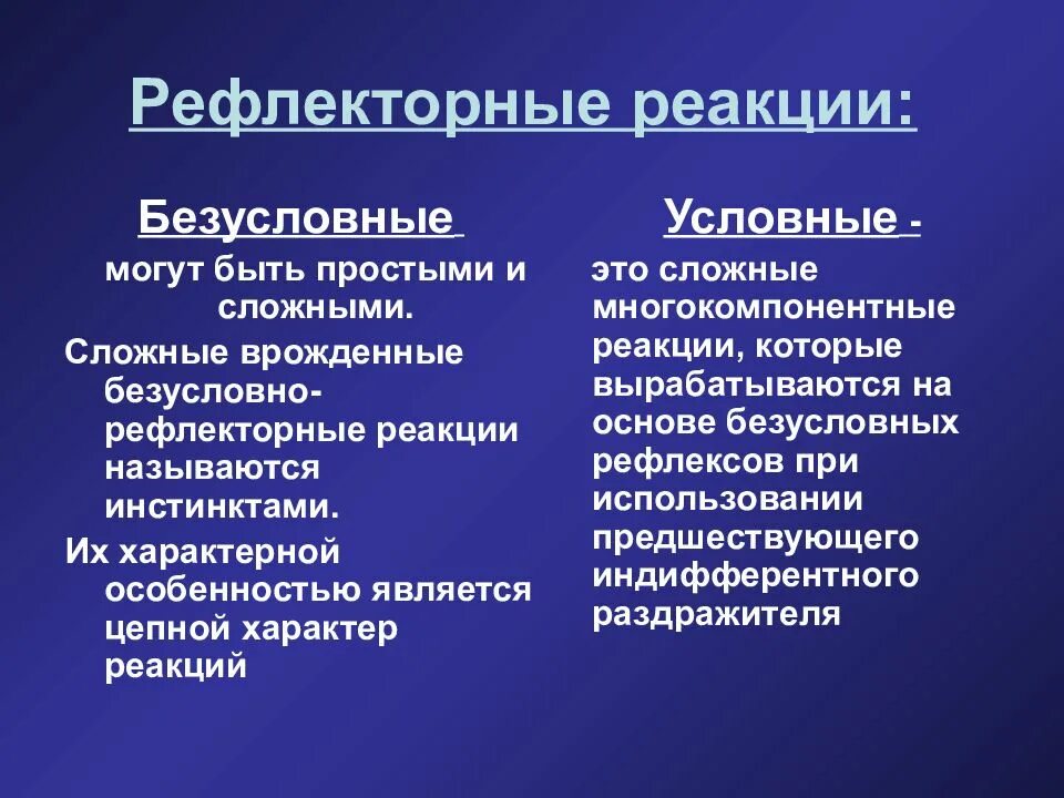 Врожденными являются рефлексы. Определение рефлекторных реакций у человека.. Безусловно-рефлекторная реакция. Условно рефлекторные реакции это. Рефлекс реакция.