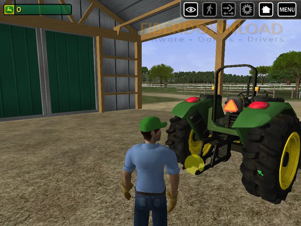 Игра ферма с зеленой машинкой. Компьютерная игра трактор. Трактор John Deere для Farming Simulator 2017. Езда на тракторе. Игра тракторы зеленые