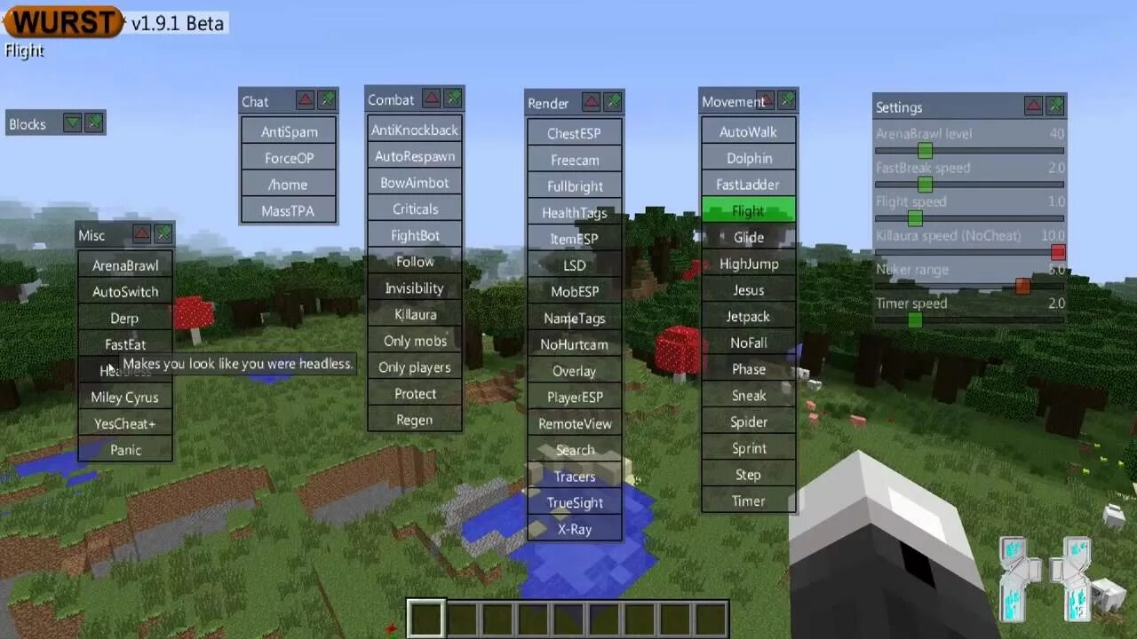 Wurst client. Читы на майнкрафт. Чит на майнкрафт Wurst. Меню Чита Wurst. Читы хак майнкрафт.