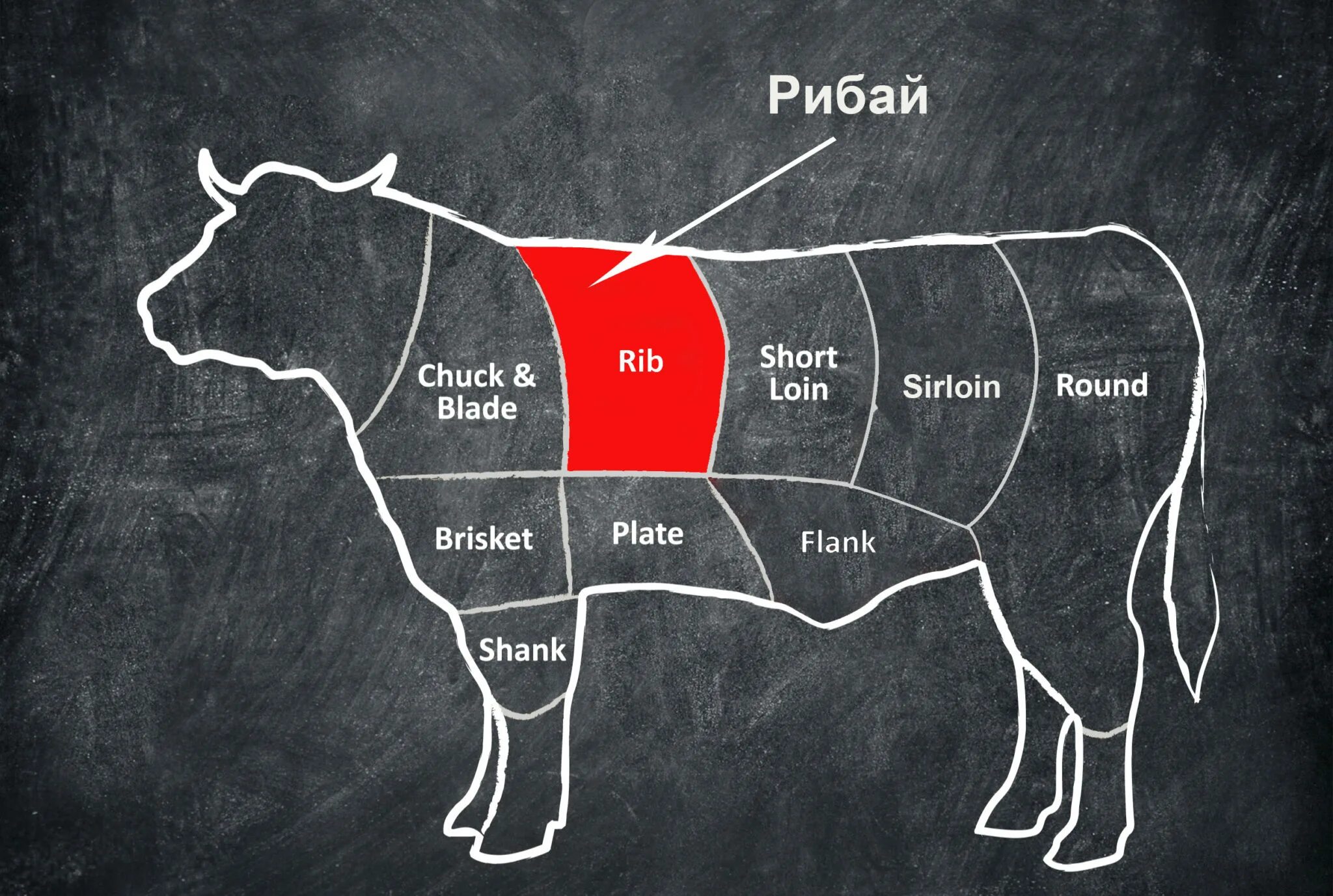 Лучшая часть мяса говядины. Рибай часть говядины. Стейк Рибай часть туши. Рибай часть коровы. Части туши говядины Рибай.