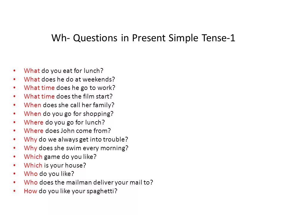 Do you present simple questions. WH questions present simple. WH questions in present simple. Present simple question WH-questions. Present simple Tense questions exercises.