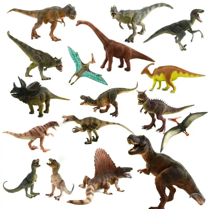 Динозавры. Разные динозавры. Динозавры всех видов. Много динозавров.