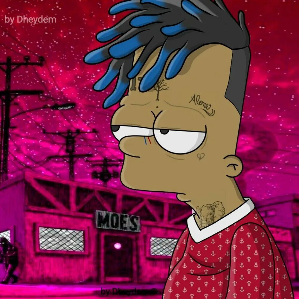 Хайповые песни. Барт симпсон хххтентансион. Барт симпсон Xxtentacion. Bart Simpson XXXTENTACION. Барт симпсон с дредами.