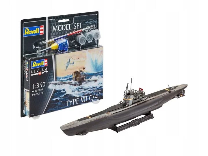 Тип 7 311422. Подводная лодка тип 7. сборная модель revell german submarine type vii c/41 (05154) 1:350. сборная модель revell model set german submarine type vii c/41 (65154) 1:350.