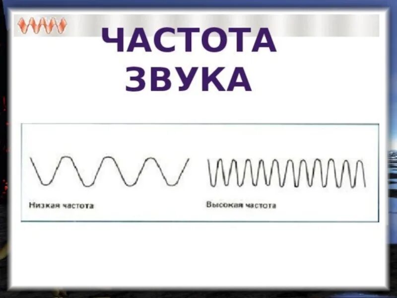 Звук разной частоты