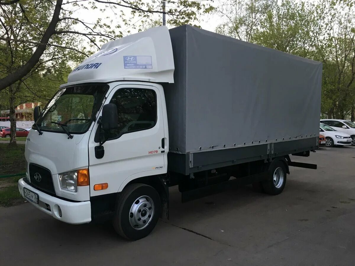 Автомобили бортовые до 5 т. Hyundai hd78 CNG.