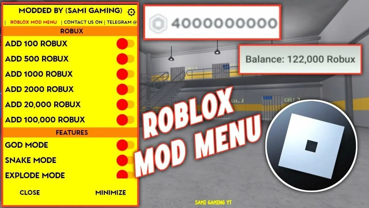 Roblox mod menu robux
