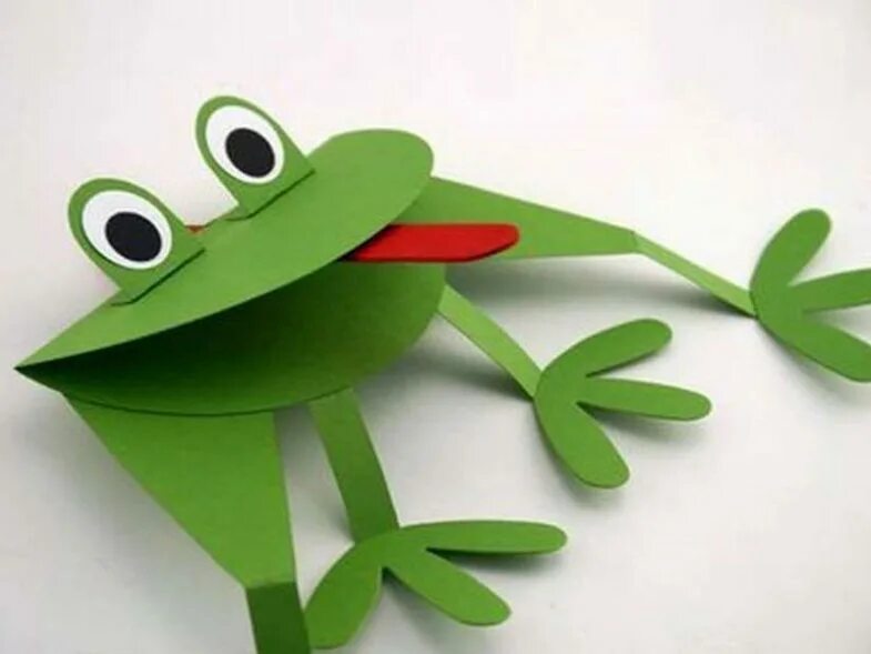 подек. делаем поделки 7 лет. оригами. поделка лягушка. легкая поделка.