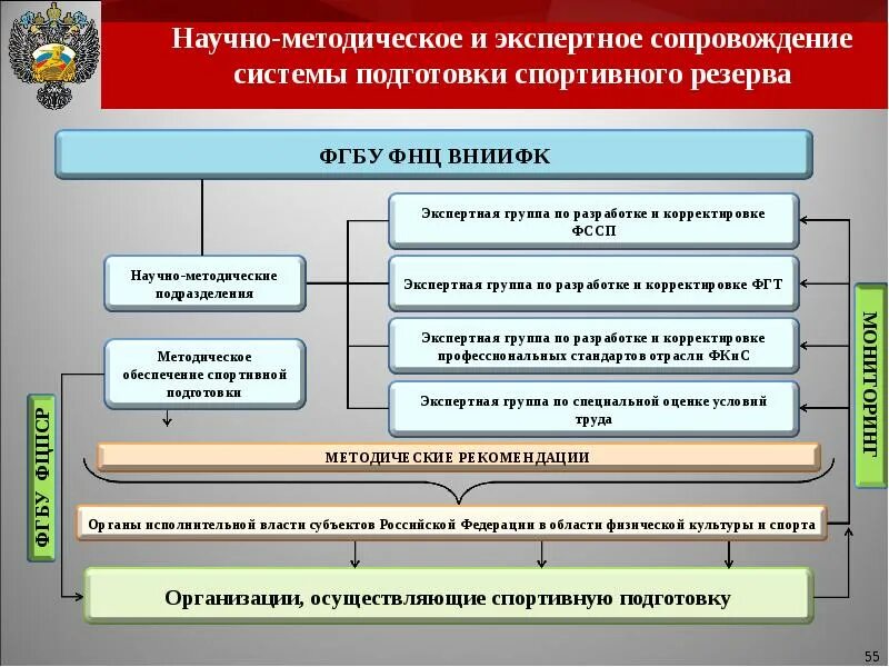 Организации спортивной подготовки в российской федерации. Подготовка спортивного резерва. Научно-методическое обеспечение спортивной подготовки. Методическое обеспечение физкультурно спортивной организации. Методического обеспечения системы подготовки спортивного резерва.